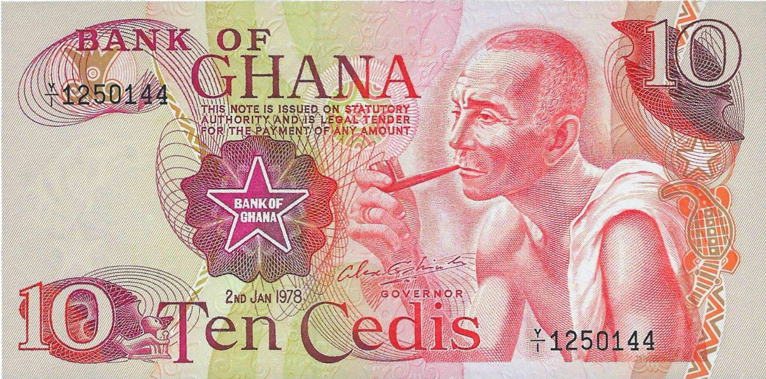 Ghana 10 1978 UNC P-16/f
